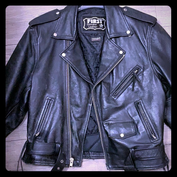first genuine leather Jackets & Coats Riding Leather Jacket Poshmark